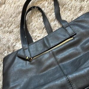 Antik Kraft Black Tote with Gold Accent